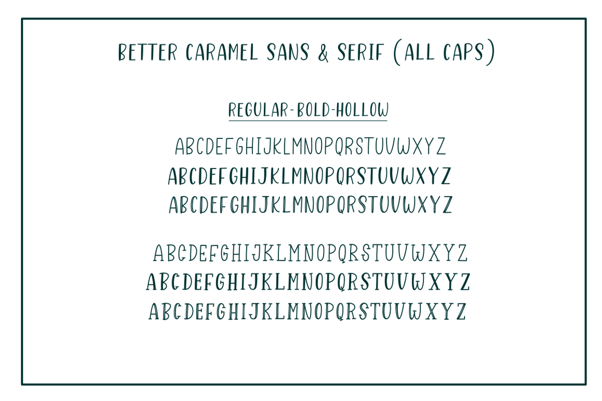 Better Caramel // Font Trio preview 4