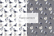 Pigeon patterns, a Pattern Graphic by Lyolya Profitrolya (Thumbnail 1 of 3)