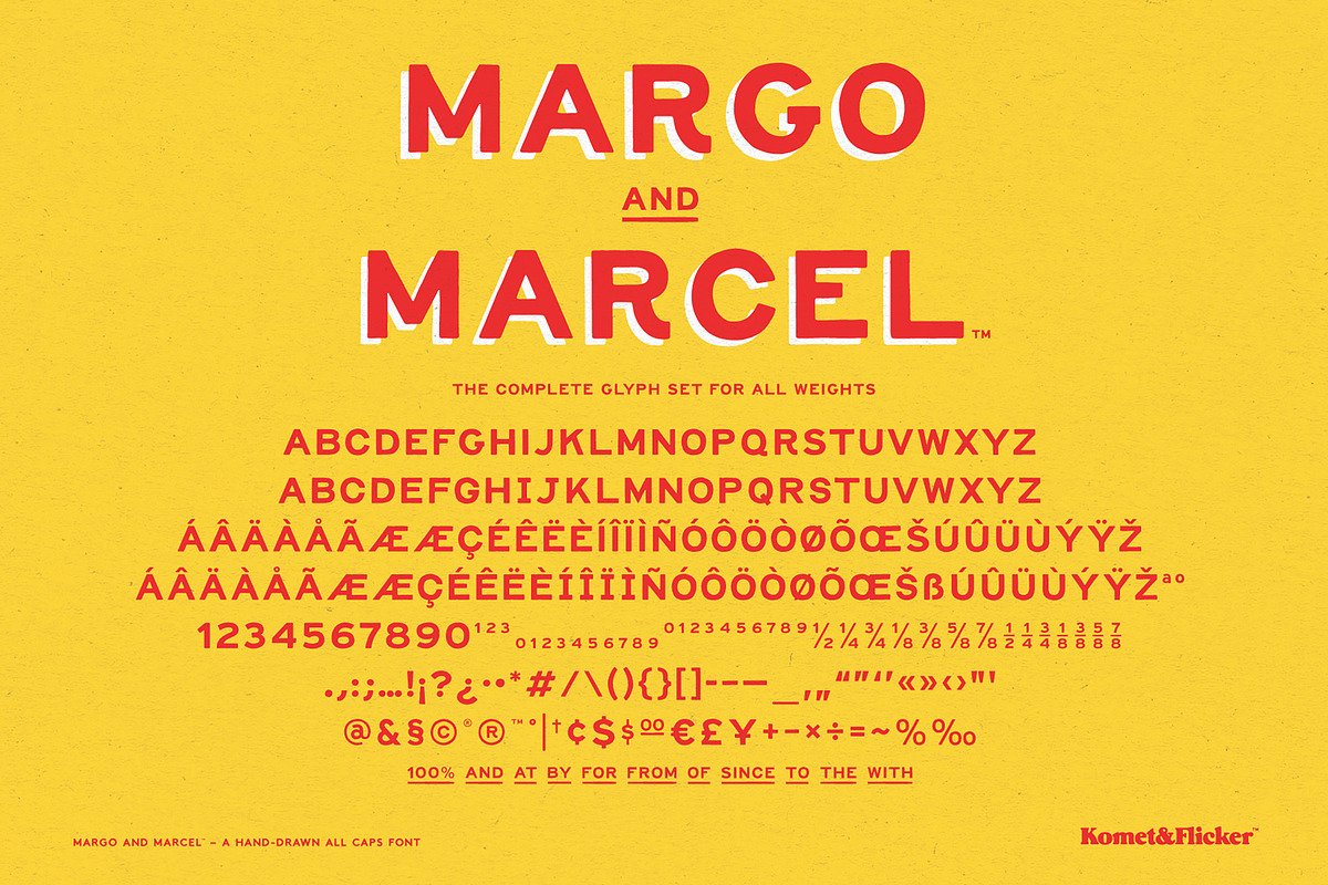 Margo and Marcel - A Hand-Drawn Font, a Sans Serif Font by Komet & Flicker (Photo 13 of 13)