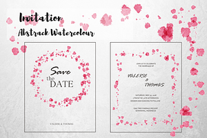 Abstrack Watercolour Invitation