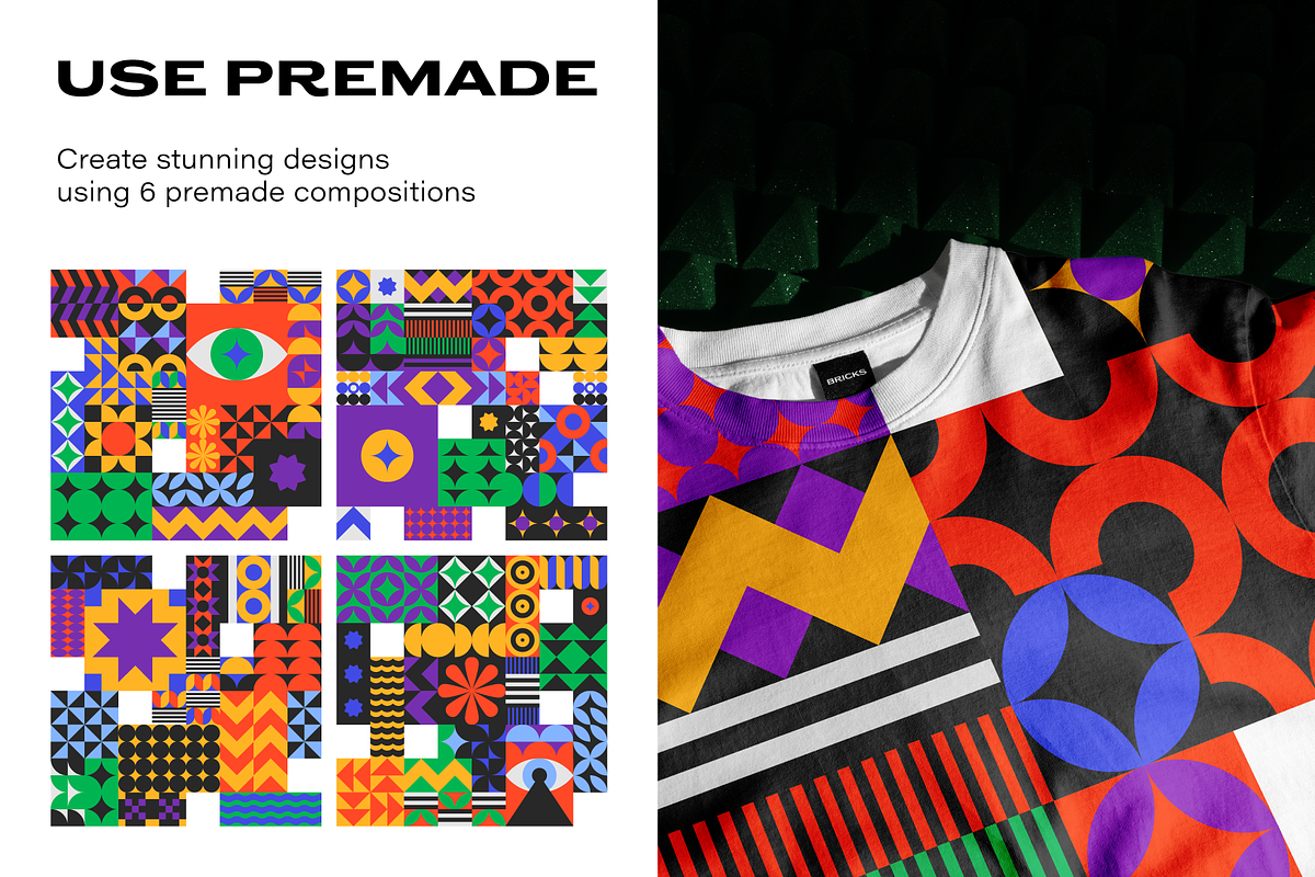 BRICKS VOL2 Patterns Collection, a Pattern Graphic by Katedsgn (Photo 3 of 11)