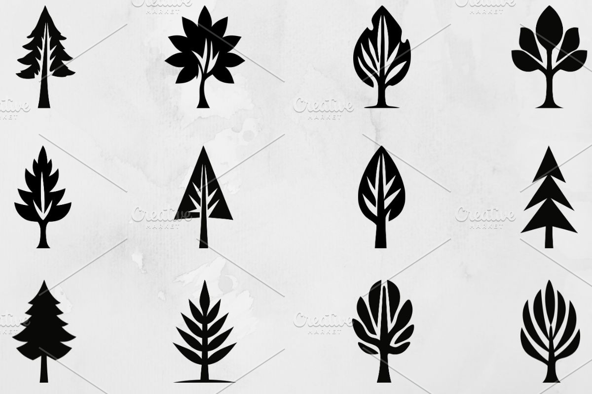 Tree Silhouette SVG, an Object Illustration by newminddesign (Photo 1 of 3)
