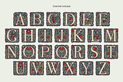 Illuminated Initials font family, a Blackletter Font by kaer_shop (Thumbnail 2 of 10)