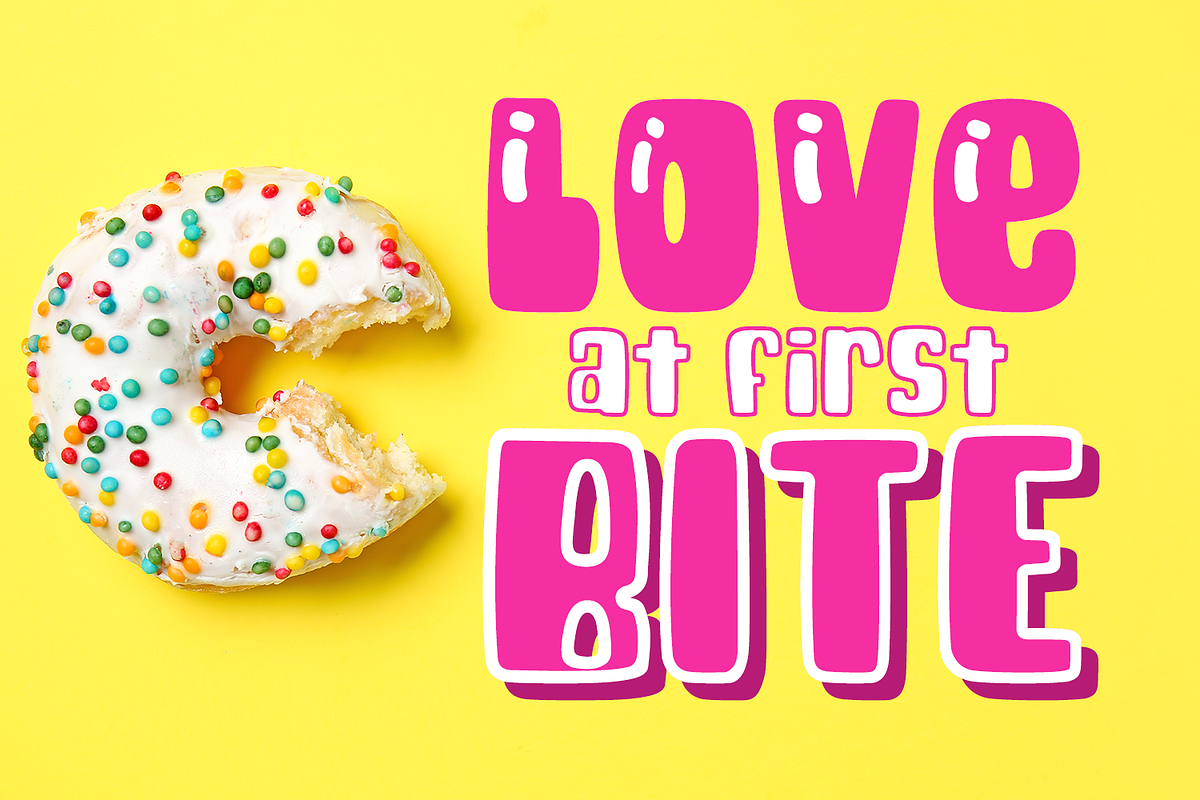 Cheeky Bite Chunky Layered Font, a Font by Amber Nest Design (Photo 5 of 10)