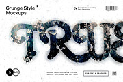 Grunge Wall Distortion Mockup, a Layer Style Add-On by pixelbuddha.net (Thumbnail 1 of 8)