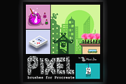 79 Pixel Art Brushes for Procreate, a Brush Add-On by byMariZen (Thumbnail 3 of 4)
