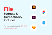 Flat Bridge Icons, a Duotone Icon by Brickclay (Thumbnail 5 of 8)