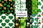 St. Patrick's Day Seamless Patterns, a Pattern Graphic by Wow Magic (Thumbnail 1 of 3)