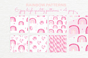 Watercolor rainbow clipart patterns, a Pattern Graphic by Jermolina Mockups (Thumbnail 4 of 8)