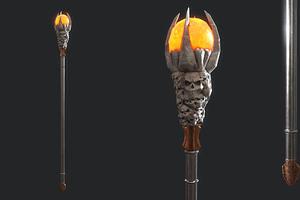 5 Fantasy Stylish Staff -PBR-