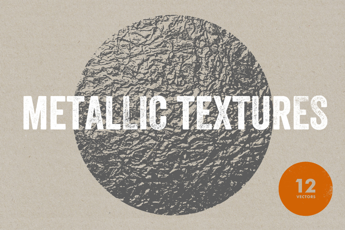 Metallic Textures - 12 Vectors, a Texture Graphic by Offset (Photo 1 of 11)