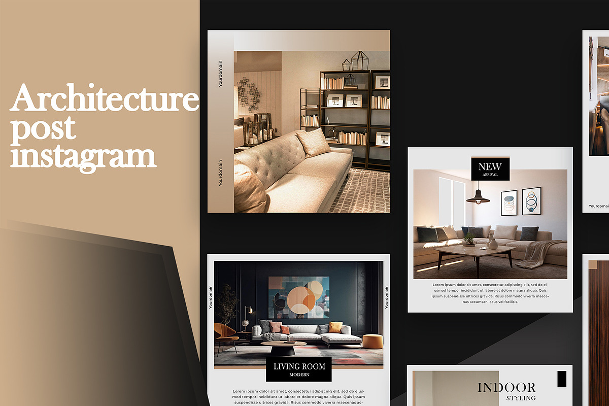 Interior & Decor - Social Media Kit, a Social Media Template by kamalrawat_gd (Photo 1 of 3)