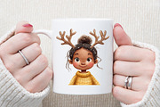 Christmas African American Clipart, an Illustration by Sublimation Artist (Thumbnail 5 of 6)