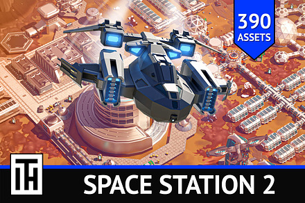 Space station 2, an Environmental 3D Model by ithappy