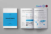 Annual Report Template, a Brochure Template by ElvinPrint (Thumbnail 1 of 9)