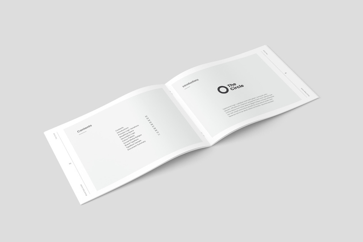 A5 Minimal Brand Style Guide, a Brochure Template by Meenom Templates (Photo 3 of 9)