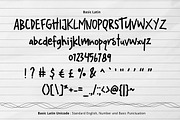 Tiny Rabbit Handwriting Font, a Sans Serif Font by YandiDesigns (Thumbnail 2 of 4)