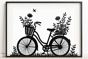 Charming Bicycle with Flowers, an Illustration by Amazin_art (Thumbnail 11 of 21)