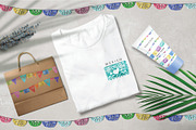 watercolor Mexican papel picado, a Decorative Illustration by monicavera22 (Thumbnail 5 of 5)