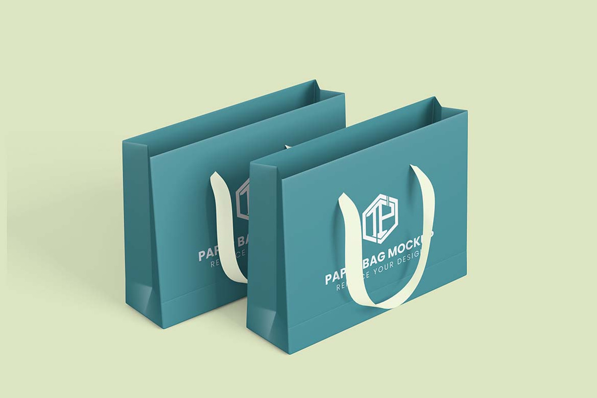 Paper Bag Mockup Set, a Packaging Mockup by tiyasprabawa (Photo 4 of 5)