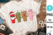 Christmas Tumbler Cups Png, an Illustration by Creative Art (Thumbnail 3 of 6)