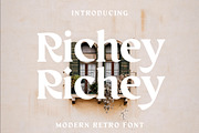 Richey Retro Font, a Serif Font by INKSUN™ (Thumbnail 1 of 8)