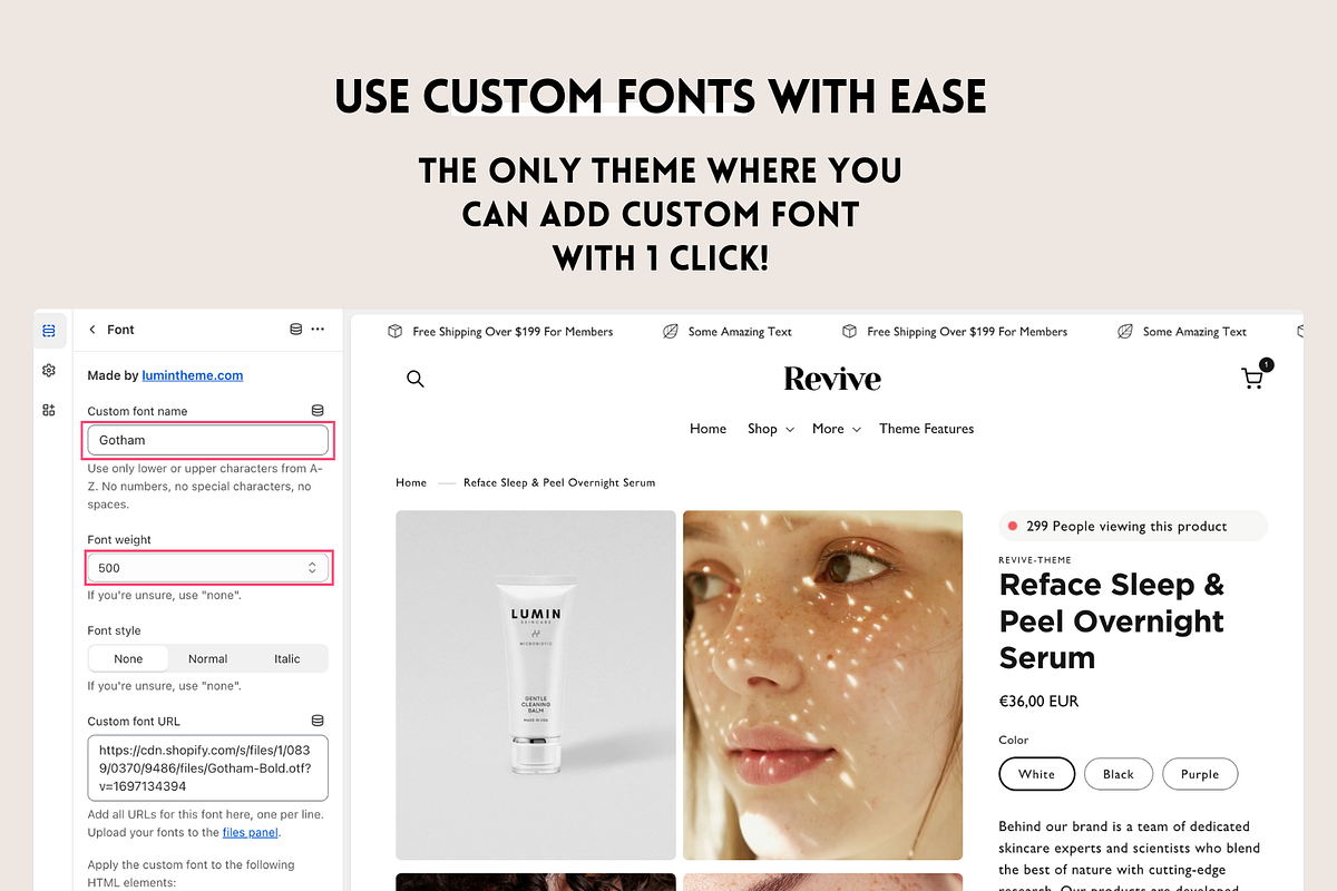 Revive Shopify Theme, a Shopify Template by Lumin Lab (Photo 6 of 9)