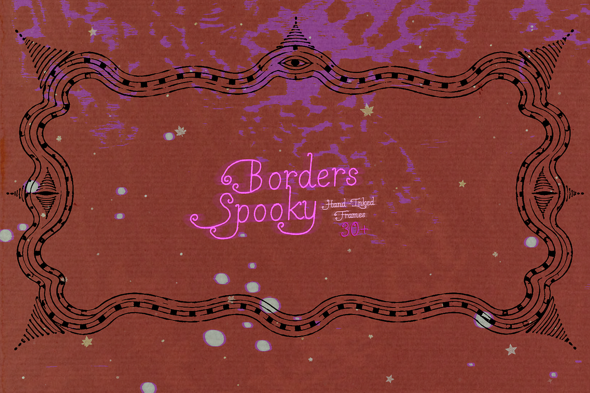 Spooky Halloween Borders, a Decorative Illustration by Lilithcollageart (Photo 9 of 10)