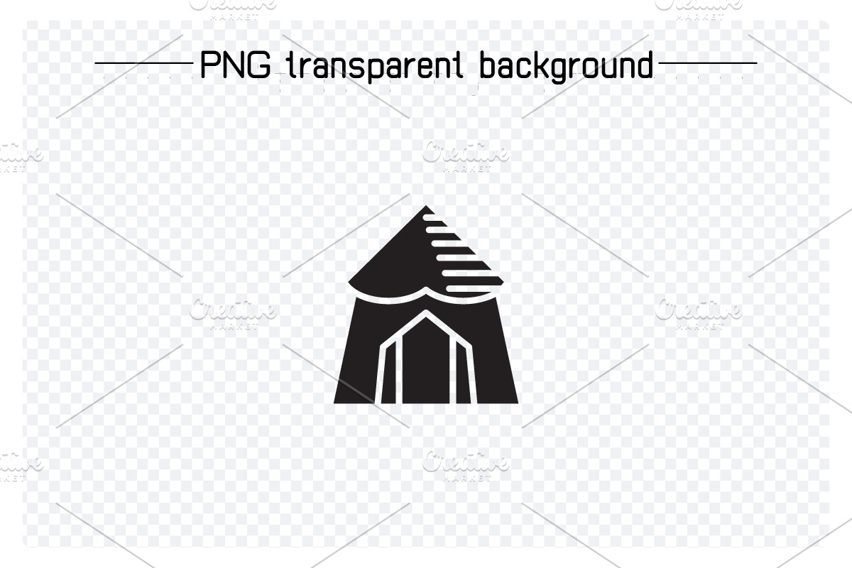 Camping Tent Teepee Tent Icons Set, a Solid Icon by Designfour (Photo 6 of 7)