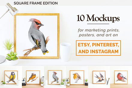Etsy & Instagram Print Mockup