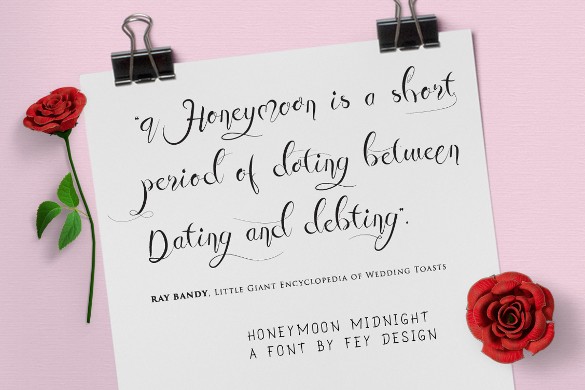 Honey Moon Midnight - Two Fonts preview 3