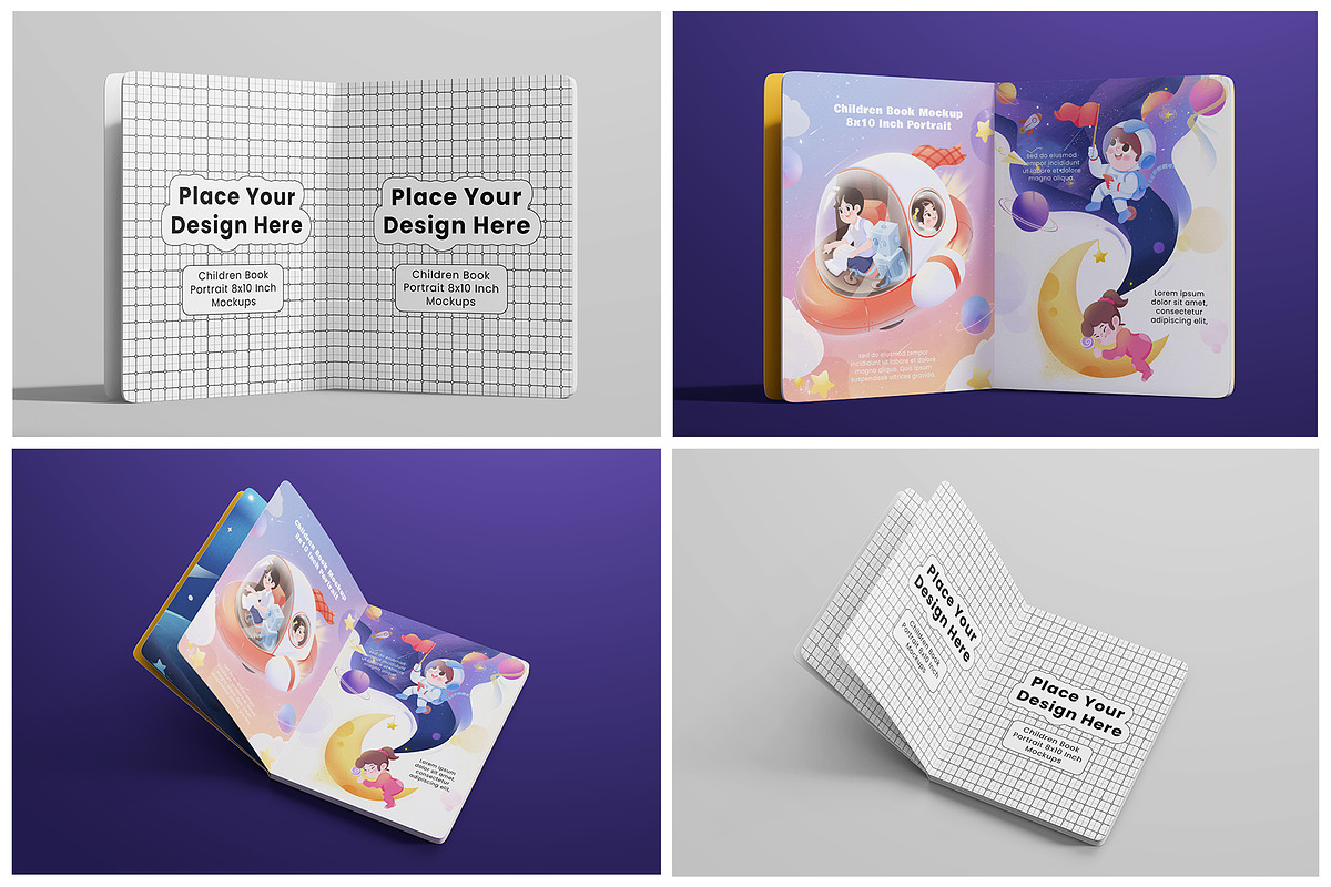 Children Book Mockup Set - 8x10 Inch, a Books & Magazine Mockup by Remnand Studio (Photo 11 of 12)