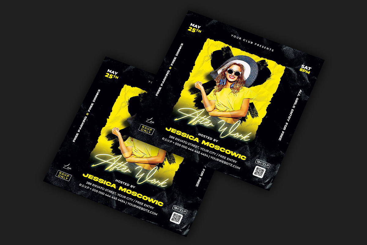 After Work Night Club Flyer, a Flyer Template by CocoDesign (Photo 2 of 2)