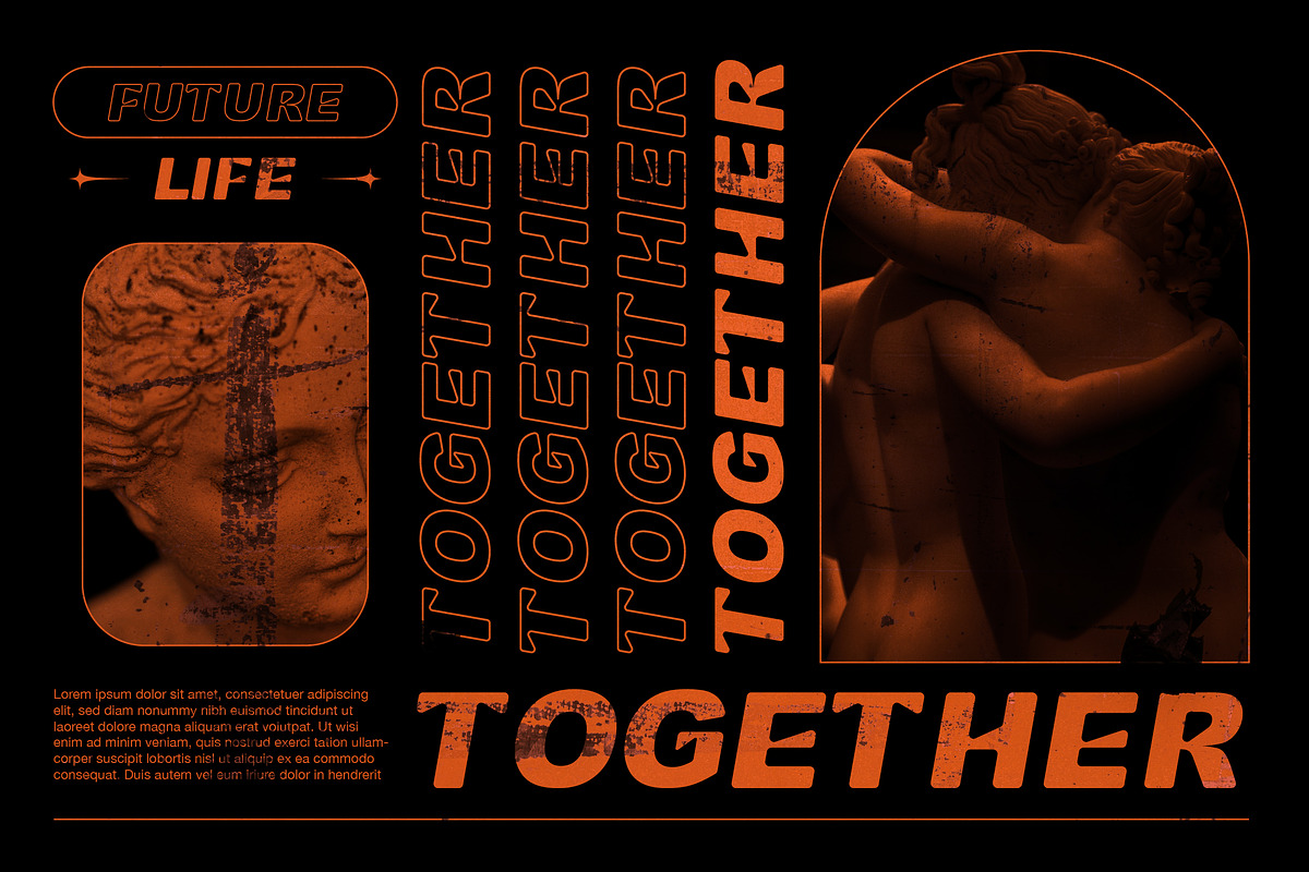 Bansel - Unique Sans Display Font, a Sans Serif Font by Nokturnal13 (Photo 4 of 4)