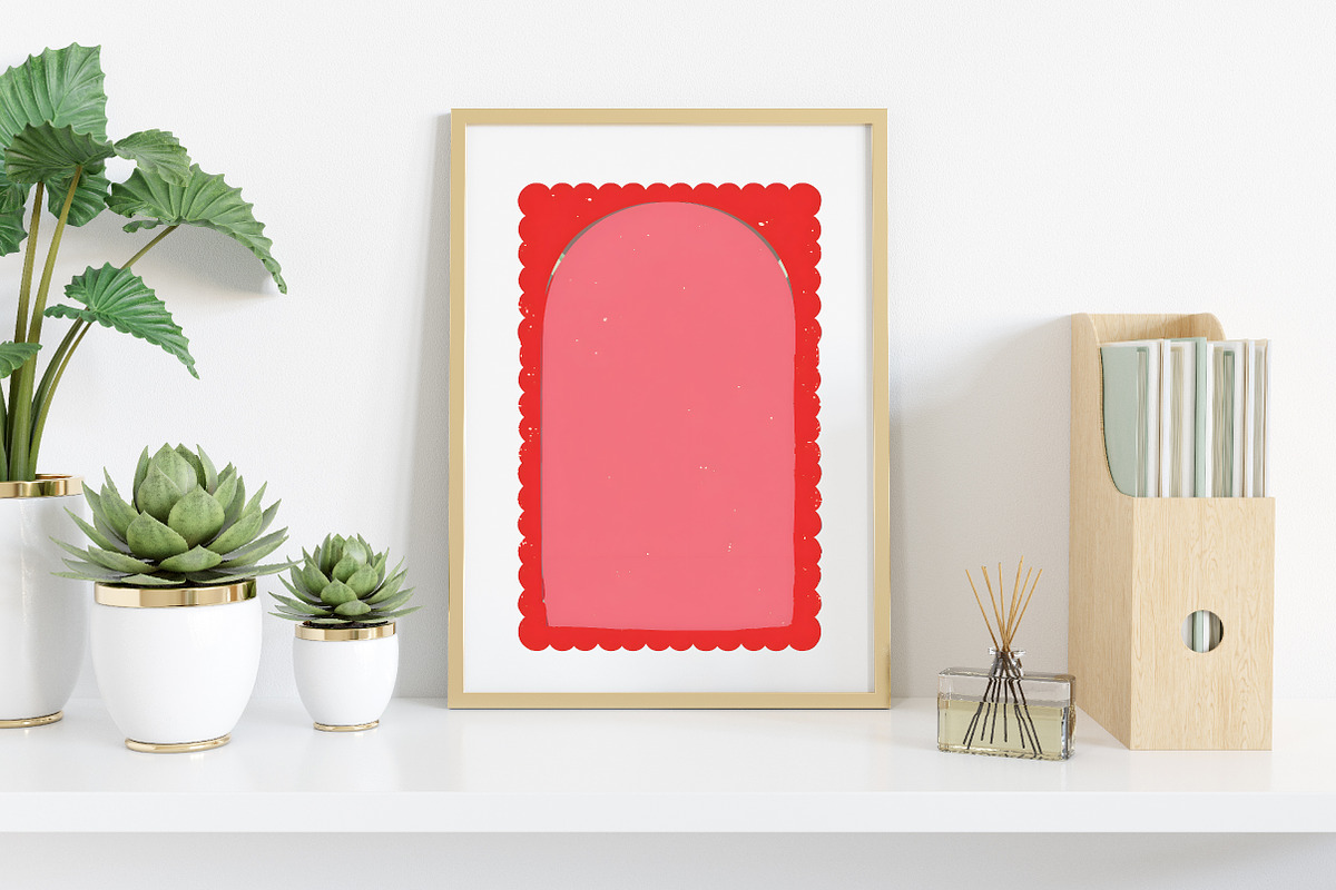 Christmas Frames PNG Clipart Bundle, an Illustration by Canvas Craft (Photo 4 of 6)