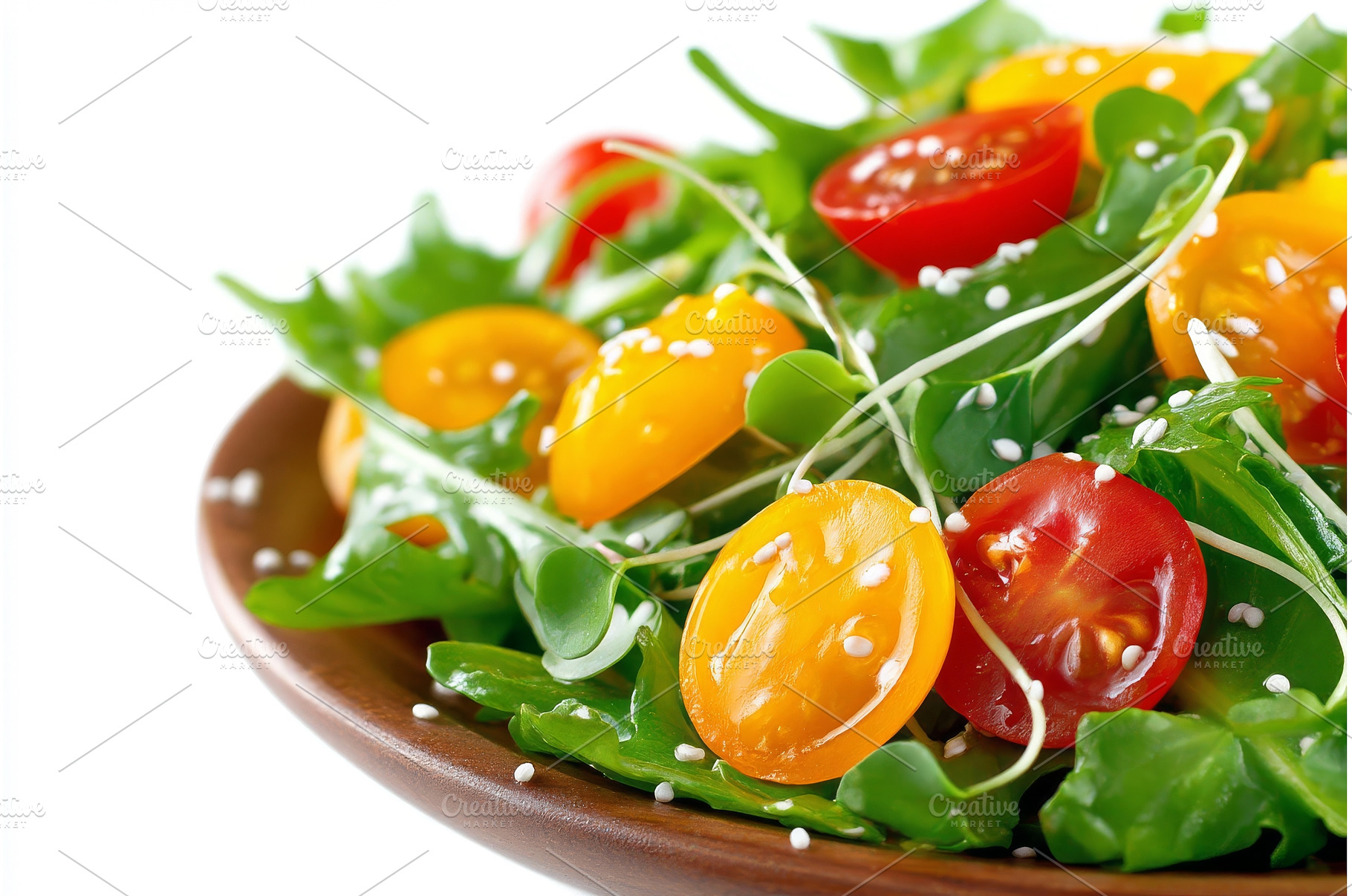 A side view of a vegetarian salad, a Food & Drink Photo by ZinetroN