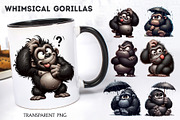 Whimsical cartoon gorillas. T-Shirt, an Animal Illustration by KENO Mascots (Thumbnail 4 of 8)