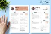 Creative Resume Template - Anthony, a Resume Template by Templates Design Co. (Thumbnail 3 of 17)