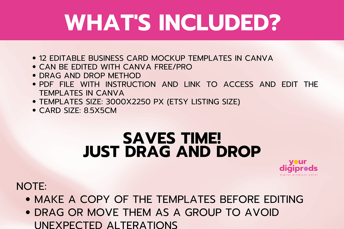 Business Card Mockup Templates, a Product Mockup by Your DigiProds (Photo 2 of 7)