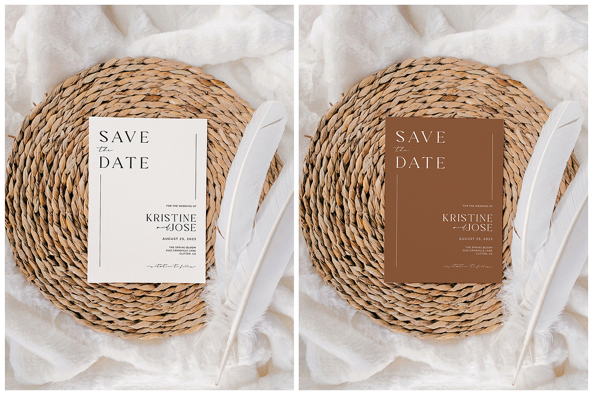Wedding Invitation Mockup 5x7, a Print Template by eventpapery (Photo 3 of 3)