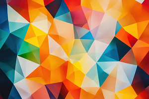 Vibrant mosaic patterns in geometric, a Photo by Pavel_design