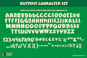 Outpost Retro Brush Font, a Font by Paper Moon Graphic Supply (Thumbnail 2 of 10)