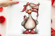 Mardi Gras Goose Clipart Bundle, an Illustration by designcity5 (Thumbnail 3 of 5)