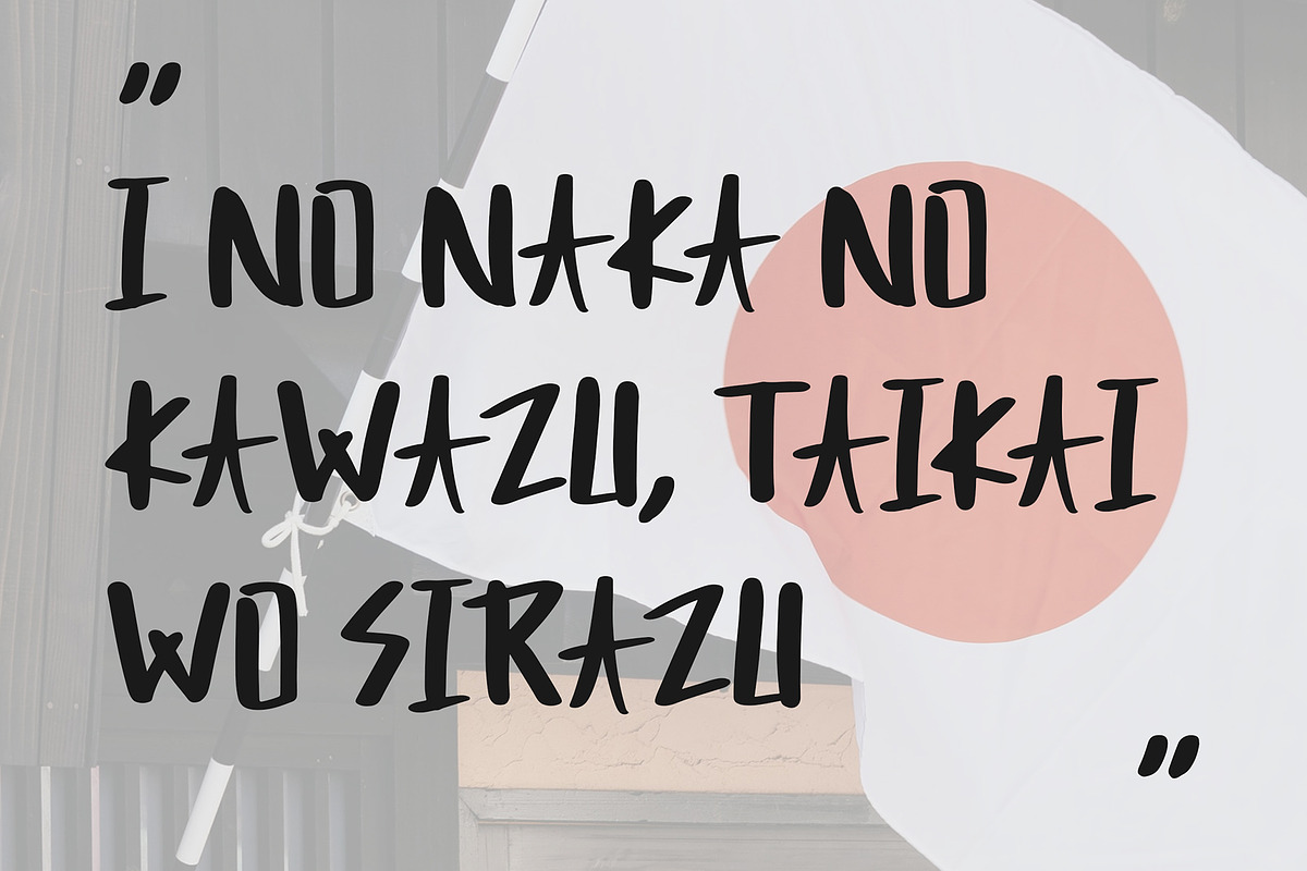 Bocast Japan Style Display Font, a Sans Serif Font by Giant Design (Photo 3 of 10)