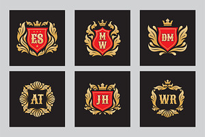 Monogram Initial Letters Logo Set