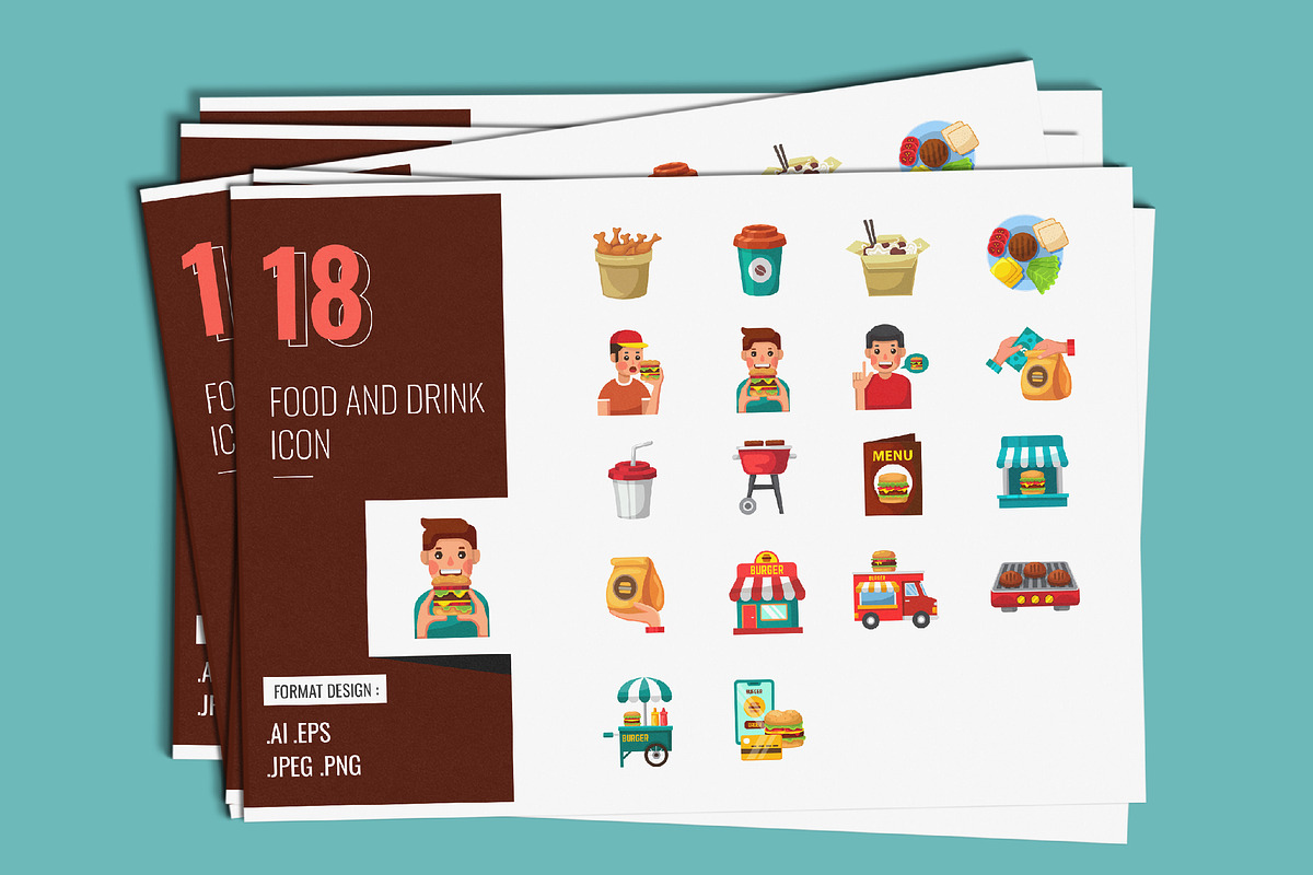 Food and Drink Icons, a Solid Icon by shin_std