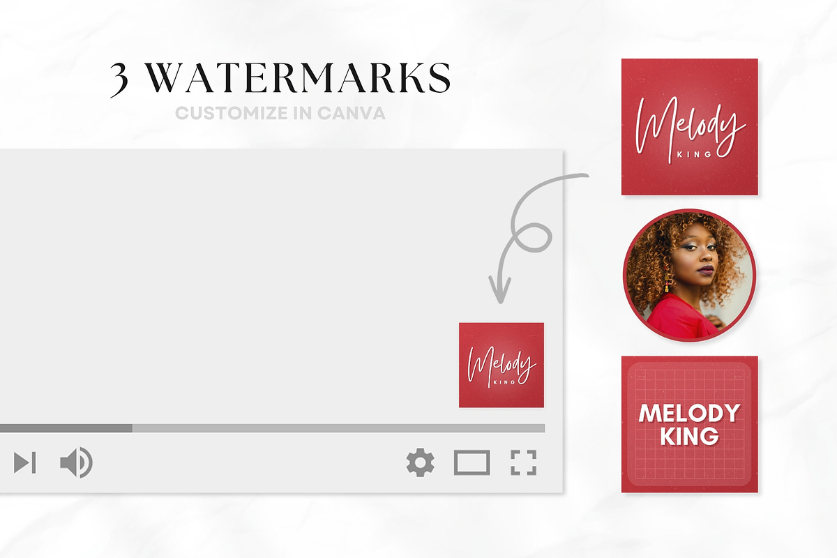 YouTube Branding Kit For Canva, a Social Media Template by OniriqveDesigns (Photo 7 of 10)