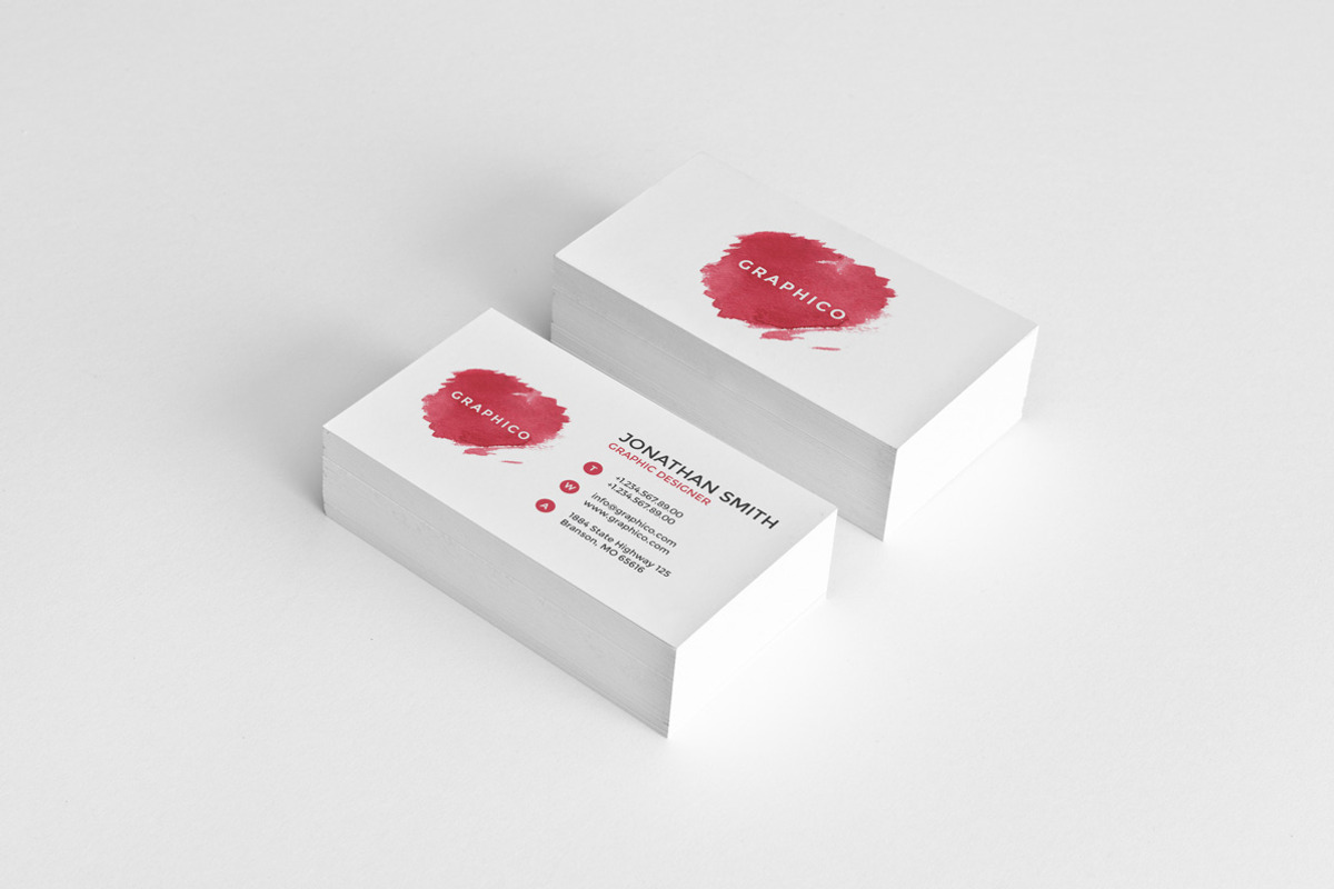 Simple Watercolor Business Card - 42, a Business Card Template by ND Design (Photo 6 of 13)