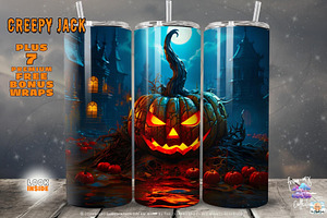 Creepy Jack 20oz Tumbler Wrap