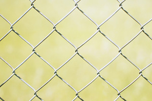 Metal fence stock photo containing security and fence